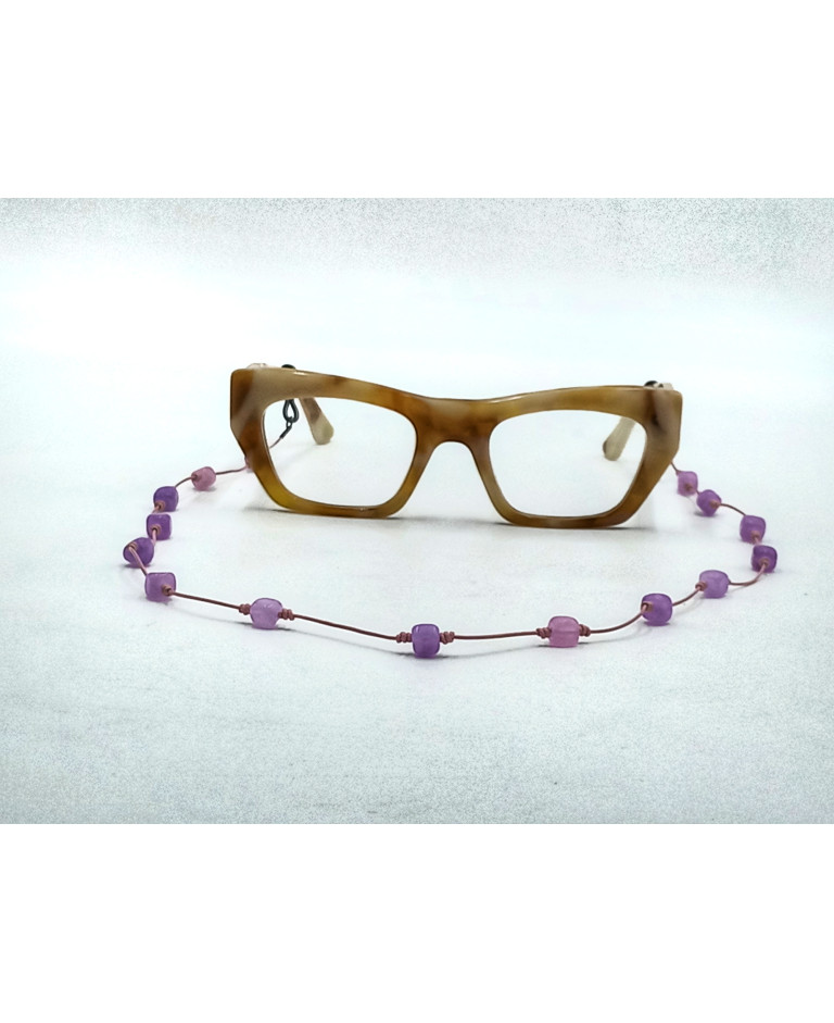 AGATA PURPLE EN CUERO ROSA