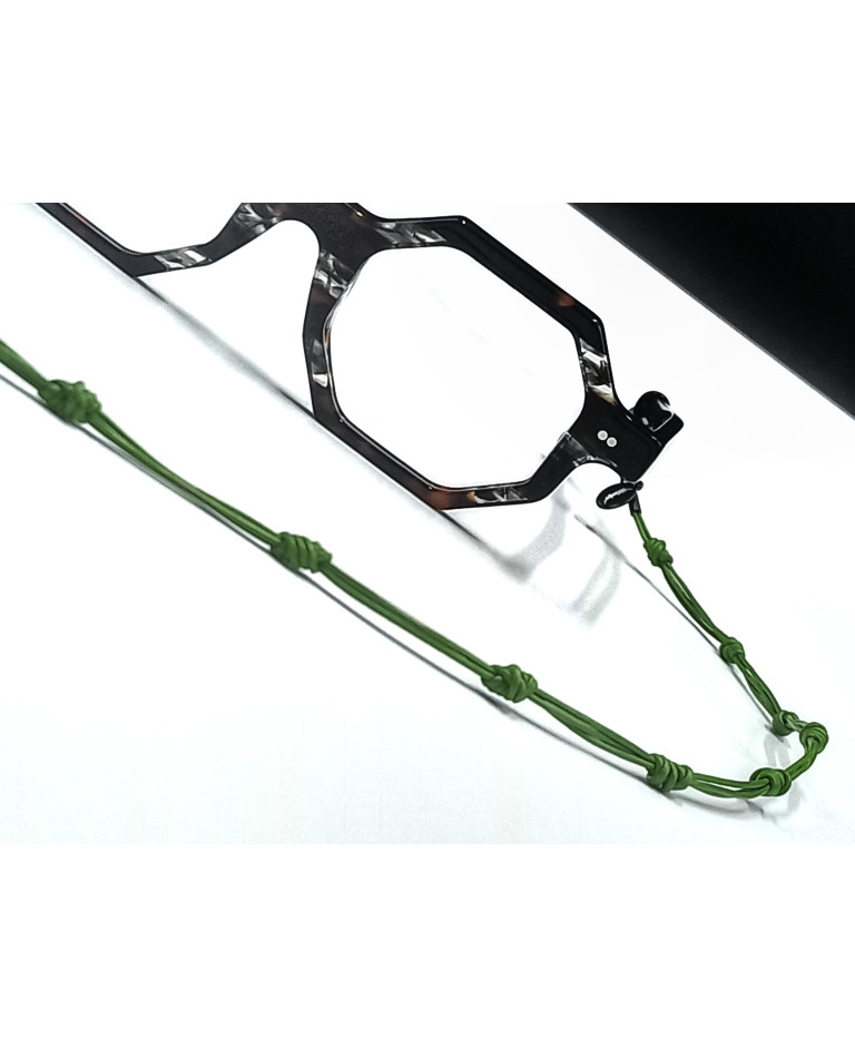 NUDO SALVAJE COLORFUL de cuero verde para gafas