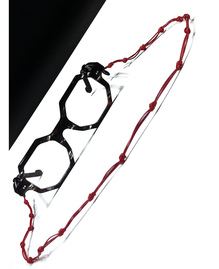 NUDO SALVAJE COLORFUL de cuero rojo para gafas
