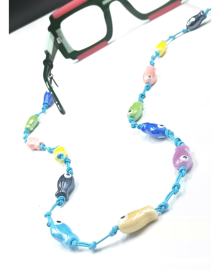 CORFÚ en cuero CELESTE