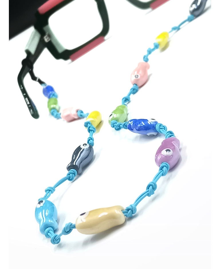 CORFÚ en cuero CELESTE