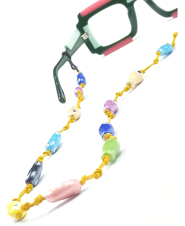 CORFÚ en cuero AMARILLO