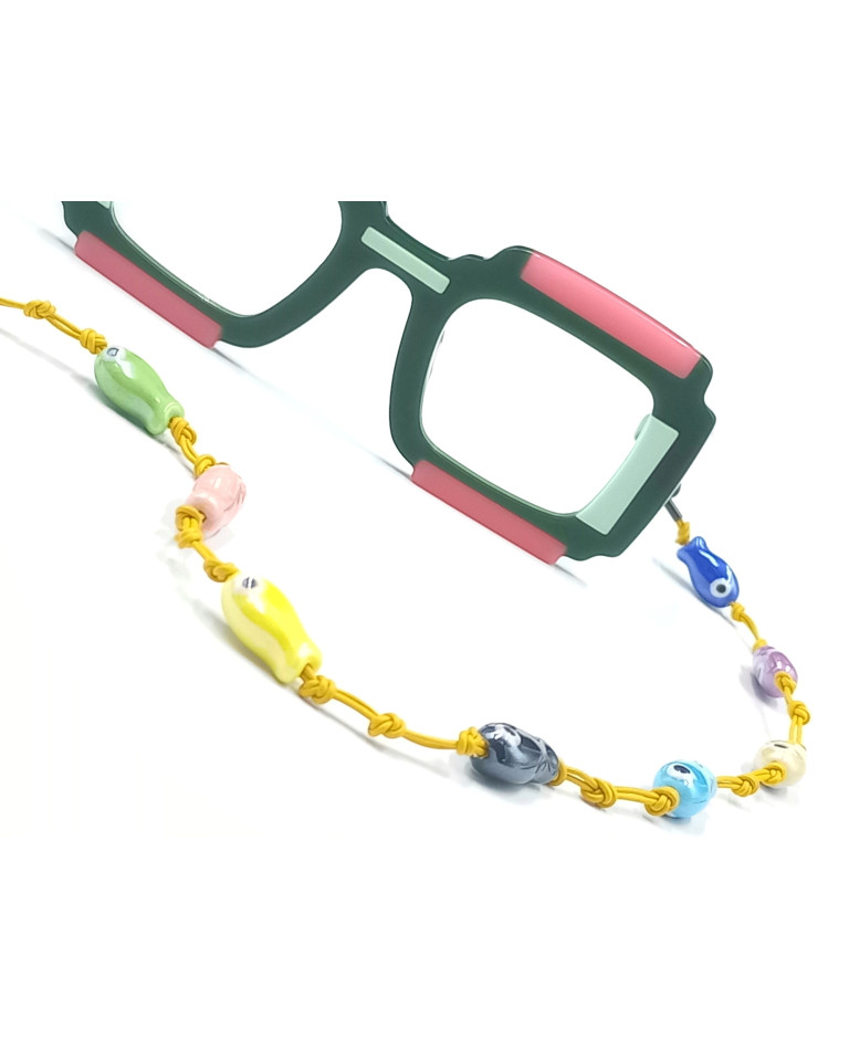 CORFÚ en cuero AMARILLO