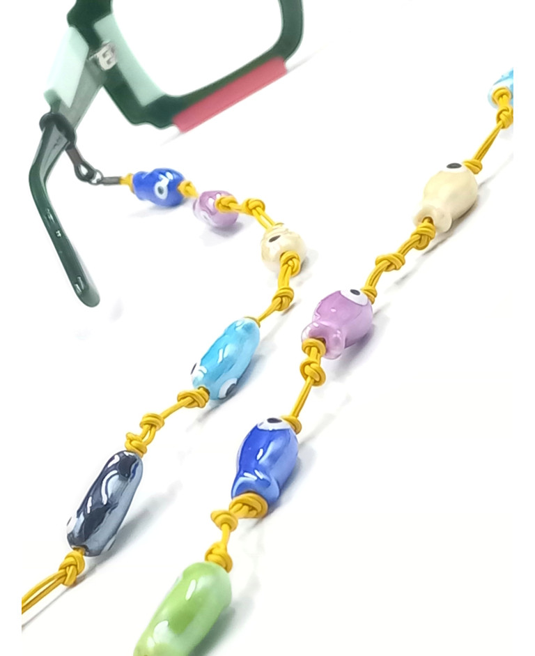 CORFÚ en cuero AMARILLO