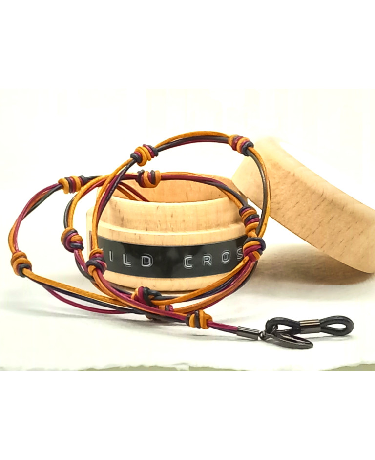 cuero AZUL & GRANATE