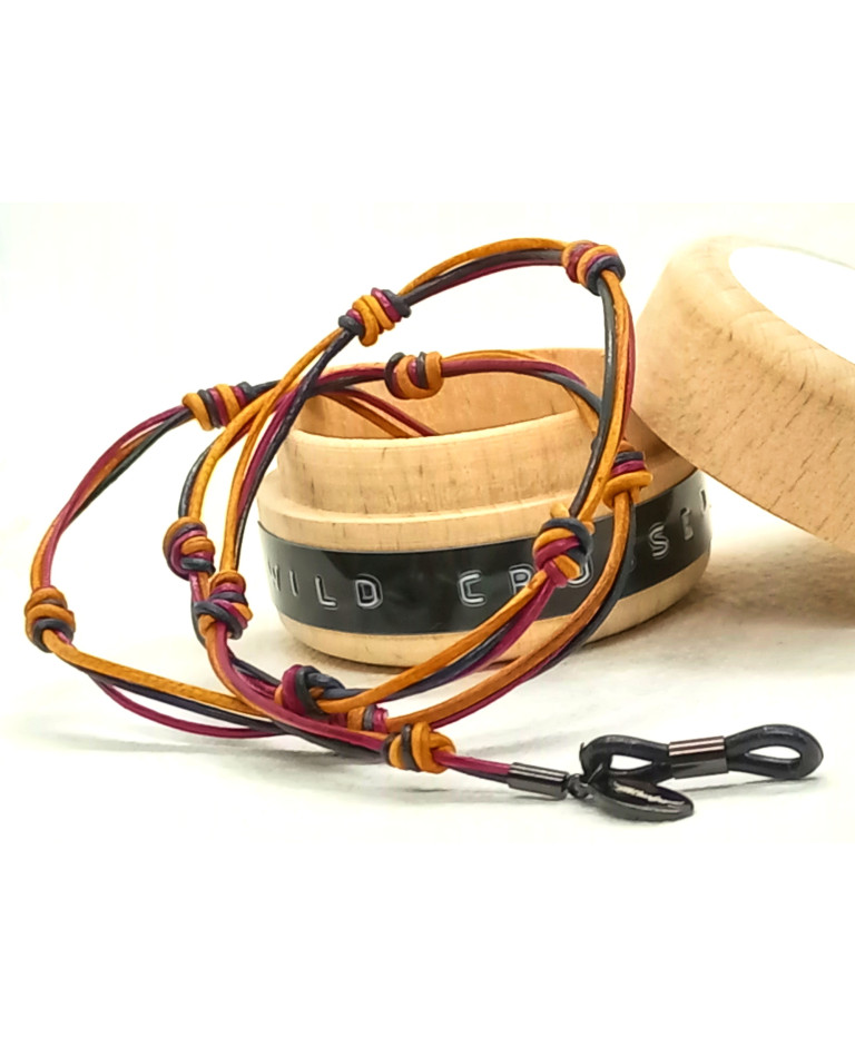 cuero AZUL & GRANATE